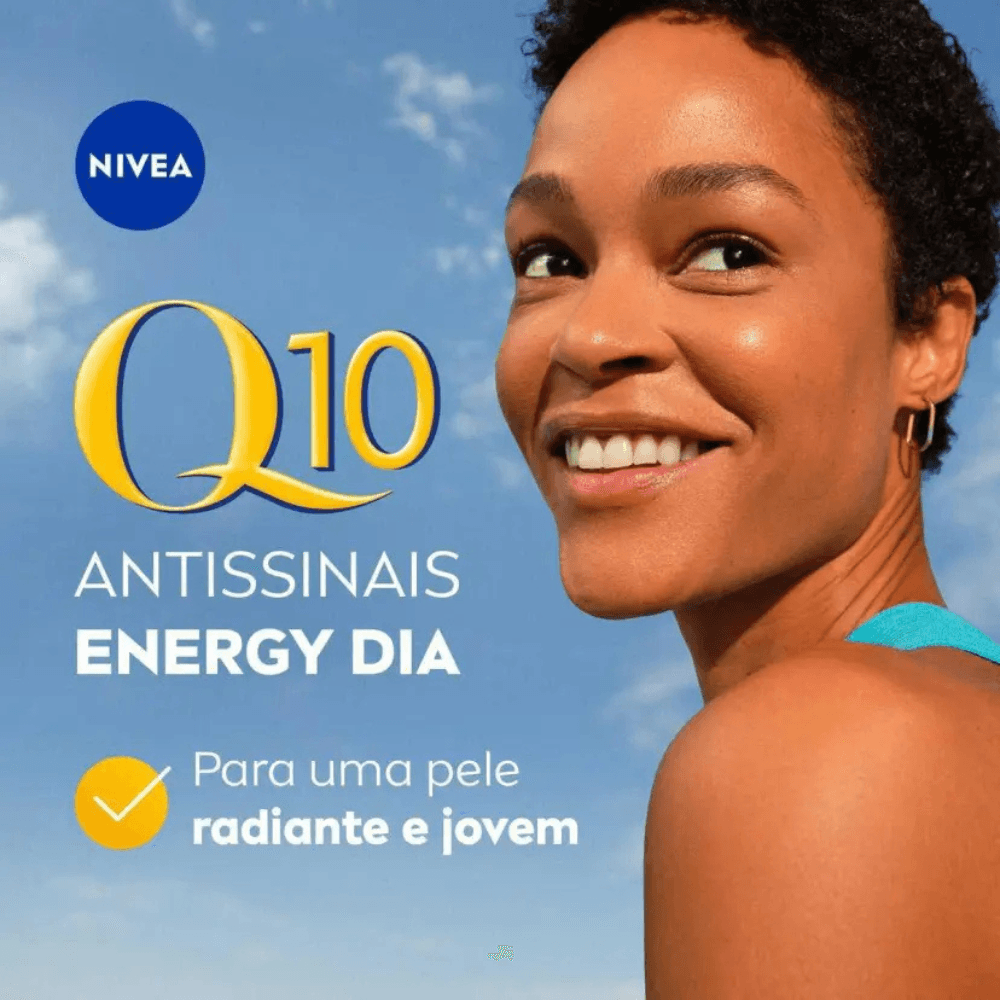 Creme Facial Antissinais Dia Nivea Q10 Energy Vitamina C FPS 15 50g